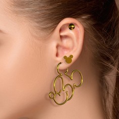 Серьги из металла, 3 пары, бижутерия, минни маус Disney