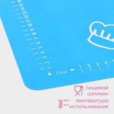 Коврик для выпечки и раскатки теста с разметкой доляна