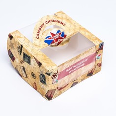 Коробка под бенто-торт с окном Upak Land