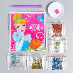 Алмазная мозаика на шкатулке с частичным заполнением Disney