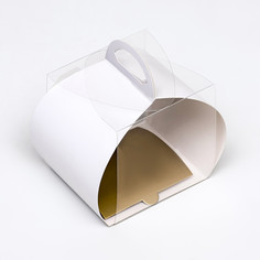 Коробка под бенто-торт, белая 10×10×10 Upak Land