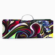 Пакет подарочный под бутылку с тиснением, микки маус, 35,5х12,5х9 см Disney