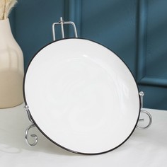 Подставка под тарелки доляна, 13,5×20,5 см, хромированная