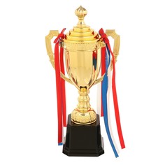 Кубок 180a, наградная фигура, золото, подставка пластик, триколор, 44,5 × 20 × 8,5 см Командор
