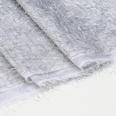 Ткань для рукоделия, с ворсом из фольги, цвет белый, лоскут 100 × 140см Страна Карнавалия
