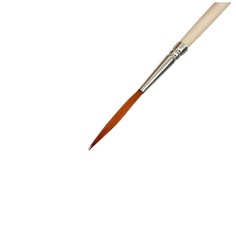 Кисть лайнер синтетика круглая № 2 calligrata (d-2,0 мм ; l-26 мм), ручка дерево