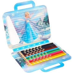 Цветные карандаши, 12 цветов, трехгранные, холодное сердце Disney