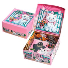 Подарочная коробка с 3д, коты-аристократы, 15 х 15 х 7 см Disney