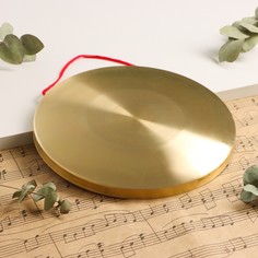 Музыкальный инструмент гонг music life 22 см, колотушка в комплекте