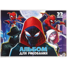 Альбом для рисования на скрепке, а4, 32 листа, человек-паук Marvel