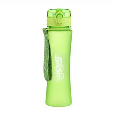 Бутылка для воды, 600 мл, sport, с поильником, зеленая Мастер К.