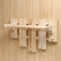 Полка вешалка с сушилкой, 5 крючков, 58×50×30 см Добропаровъ