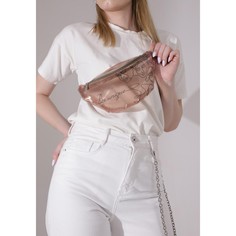 Сумка поясная be unique, прозрачная, цвет бежевый Nazamok