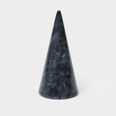 Подставка для украшений из мрамора magistro aleo, 5×12 см, серая