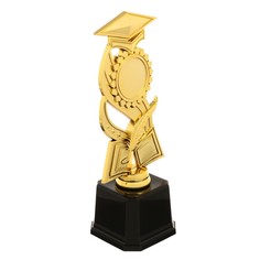 Фигура конфедератка на выпускной 001a, золото, подставка пластик, 7,5 х 7,5 х 23 см Сима ленд