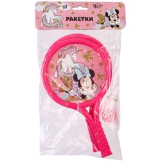 Набор игровой, ракетки, воланчик и мячик, минни маус, disney