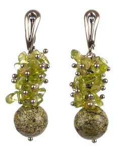 Серьги Бусики Колечки