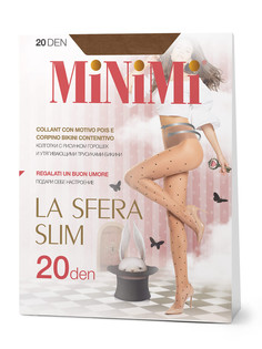 Колготки жен.Mini LA SFERA SLIM 20 Daino/Nero Minimi