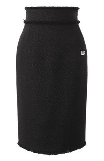 Юбка из шерсти и вискозы Dolce & Gabbana