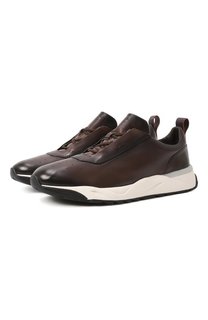 Кожаные кроссовки Santoni