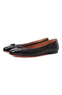 Кожаные балетки Santoni