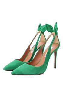 Замшевые туфли Bow Tie 105 Aquazzura