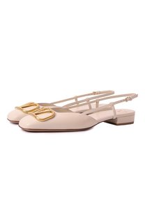 Кожаные балетки VLogo Valentino