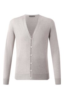 Кардиган из шелка и льна Corneliani