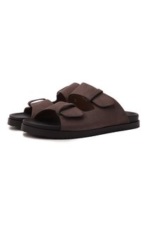 Шлепанцы из нубука Doucals