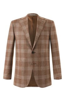 Пиджак из шерсти и шелка Corneliani