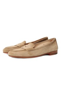 Замшевые пенни-лоферы Santoni