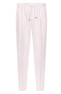 Брюки изо льна и хлопка Brunello Cucinelli