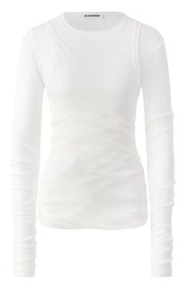 Хлопковый лонгслив Jil Sander