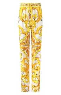 Шелковые брюки Dolce & Gabbana