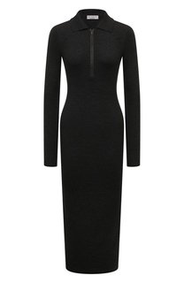 Платье из шерсти и кашемира Brunello Cucinelli