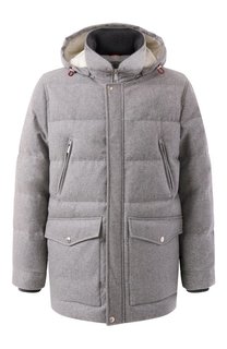 Шерстяной пуховик Brunello Cucinelli
