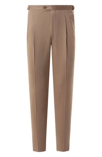 Брюки из шерсти и хлопка Corneliani