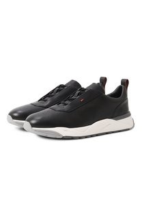Кожаные кроссовки Santoni