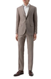 Костюм из шерсти и льна Corneliani