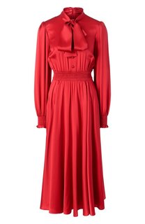 Атласное платье Dolce & Gabbana