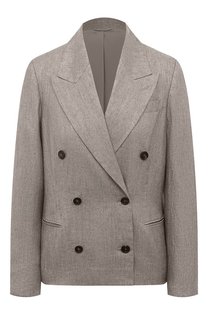 Льняной жакет Brunello Cucinelli