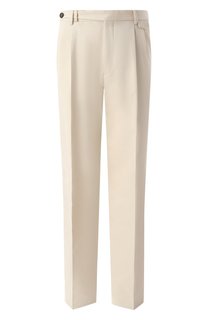 Брюки из хлопка и шерсти Brunello Cucinelli