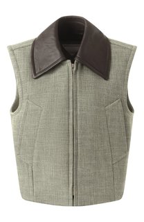 Жилет из вискозы и хлопка Bottega Veneta