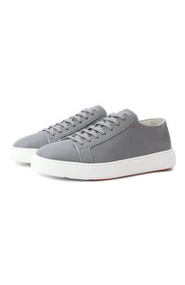 Кожаные кеды Santoni