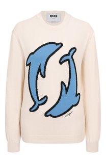 Хлопковый пуловер MSGM