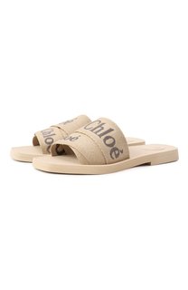 Текстильные шлепанцы Woody Chloé