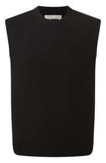 Жилет из кашемира и хлопка Jil Sander