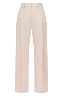 Брюки из вискозы и льна Jacquemus