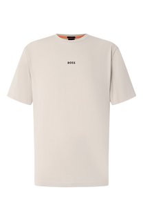 Хлопковая футболка BOSS Orange
