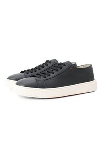 Кожаные кеды Santoni